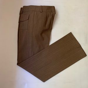 Loft brown pinstripe pants